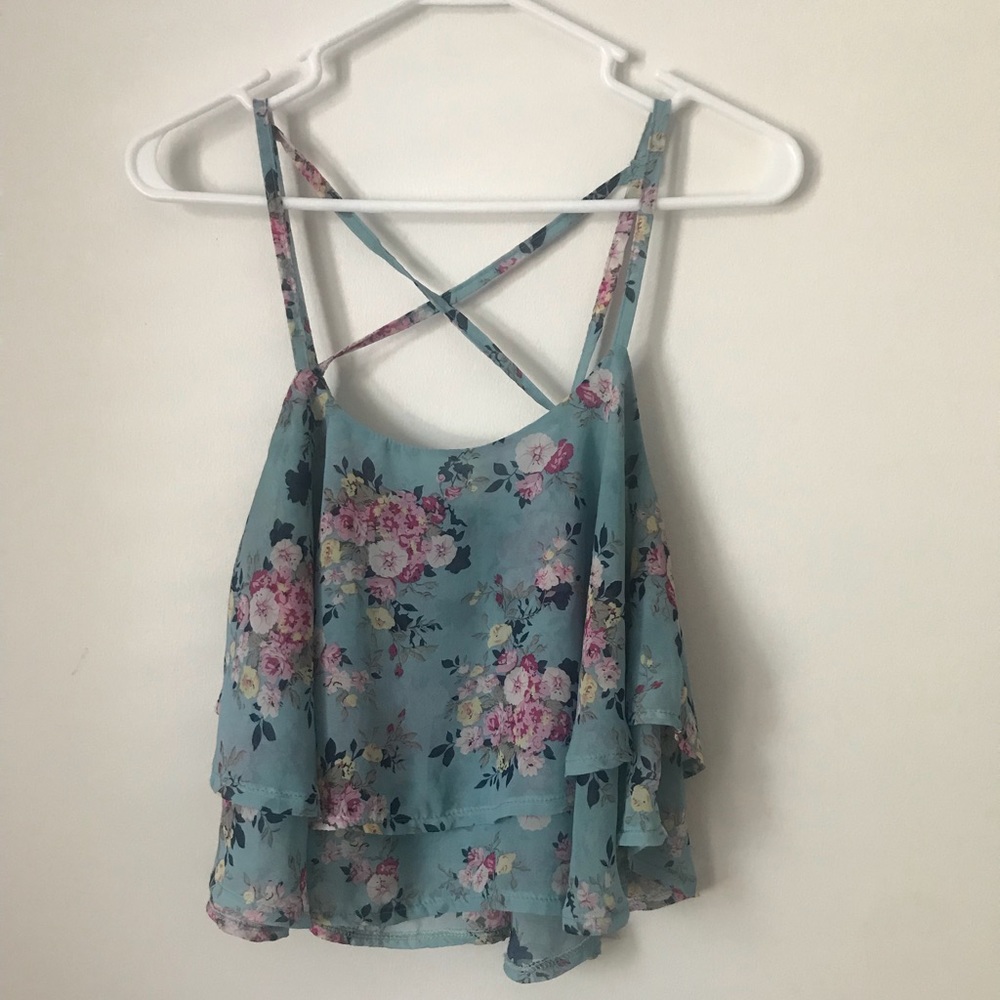 Floral crop top